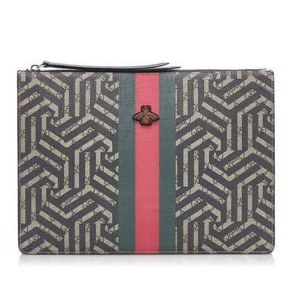 Gucci GG Supreme Caleido Web Bee Crossbody Bag (b130uG)