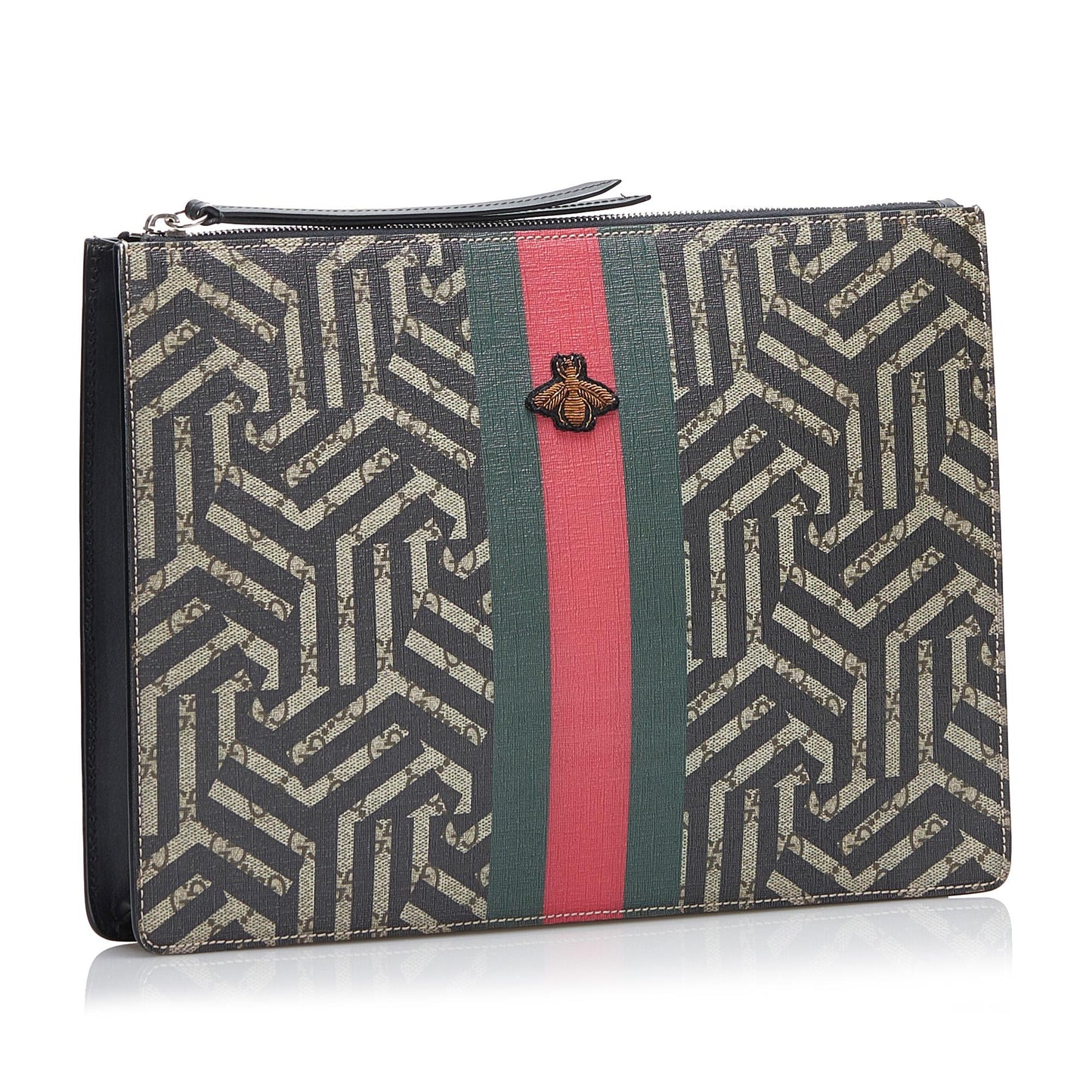 Gucci GG Supreme Caleido Web Bee Crossbody Bag (b130uG)