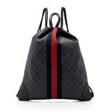 Gucci GG Supreme Canvas Drawstring Backpack (SHF-20551)