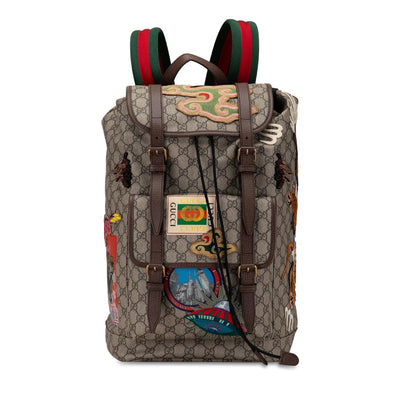 Gucci GG Supreme Courrier Backpack (v9EkNM)