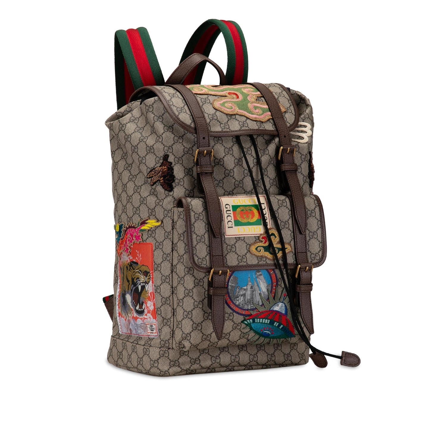 Gucci GG Supreme Courrier Backpack (v9EkNM)