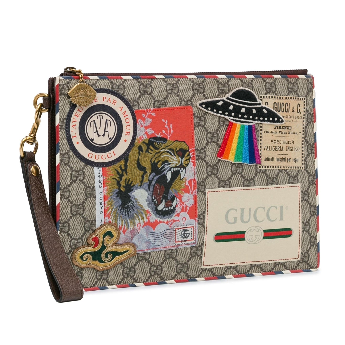 Gucci GG Supreme Courrier Clutch (XcQo2d)