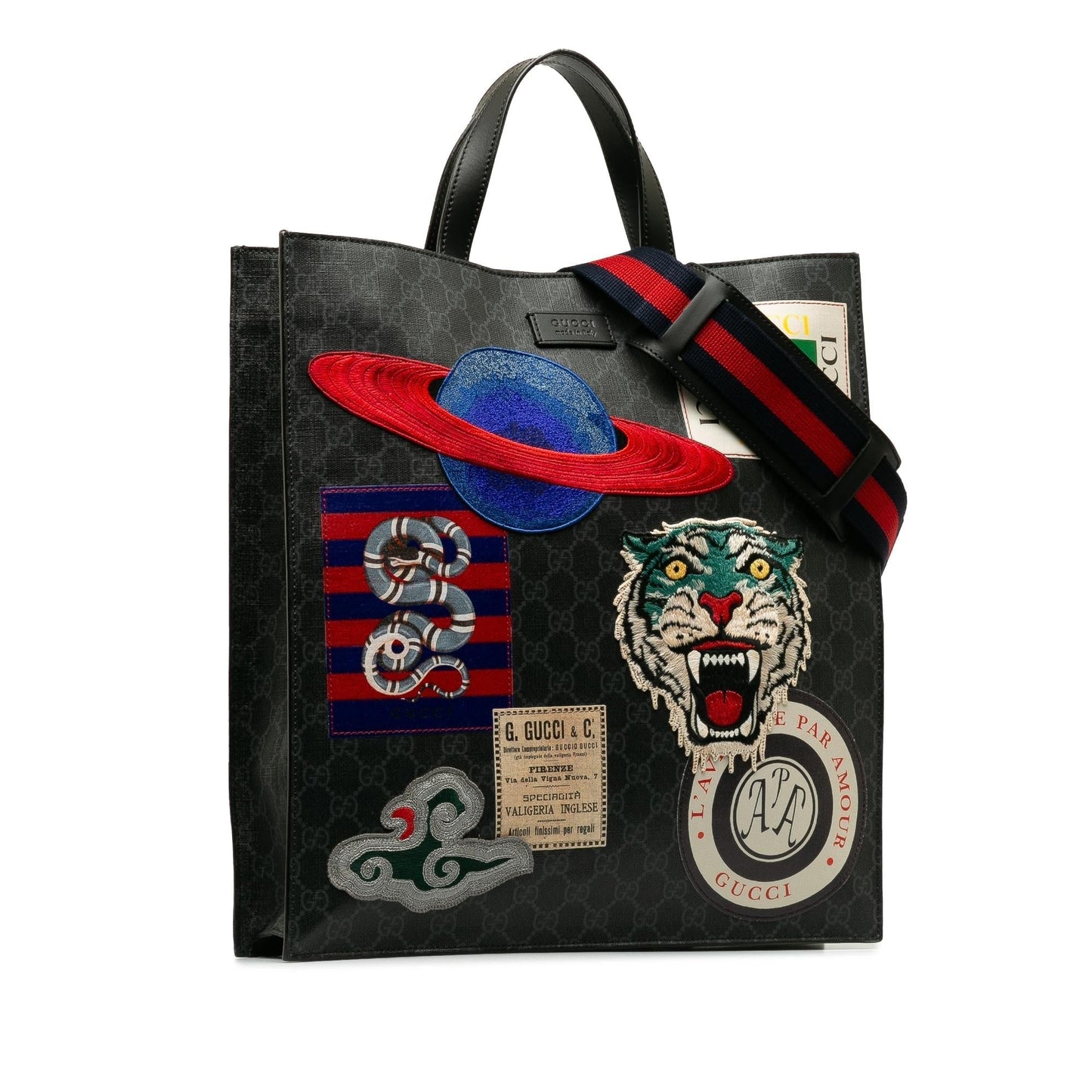 Gucci GG Supreme Courrier Convertible Soft Tote (1NOz3V)
