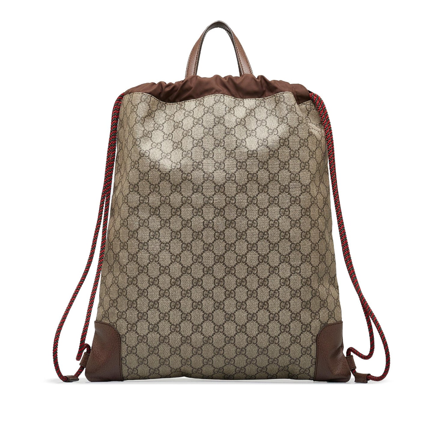 Gucci GG Supreme Courrier Drawstring Backpack (qOBCtH)