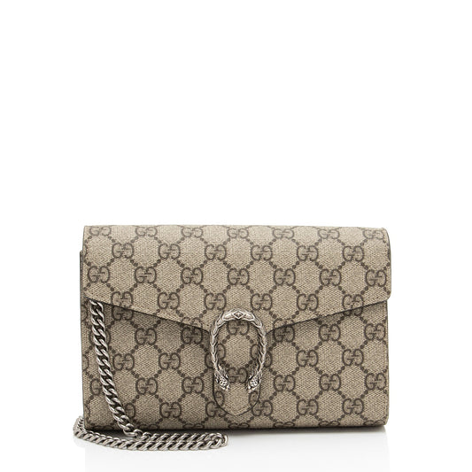 Gucci GG Supreme Dionysus Chain Wallet (SHF-fdF3Zv)