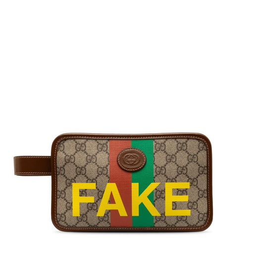 Gucci GG Supreme Fake/Not Cosmetic Pouch (01esex)