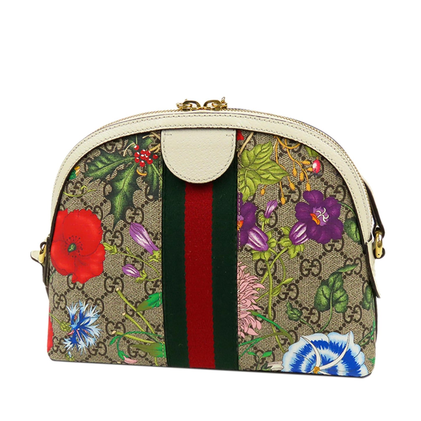 Gucci GG Supreme Flora Ophidia Dome Small (35370)