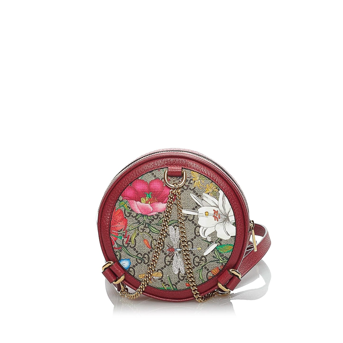 Gucci GG Supreme Flora Ophidia Round Backpack (vMOkxm)