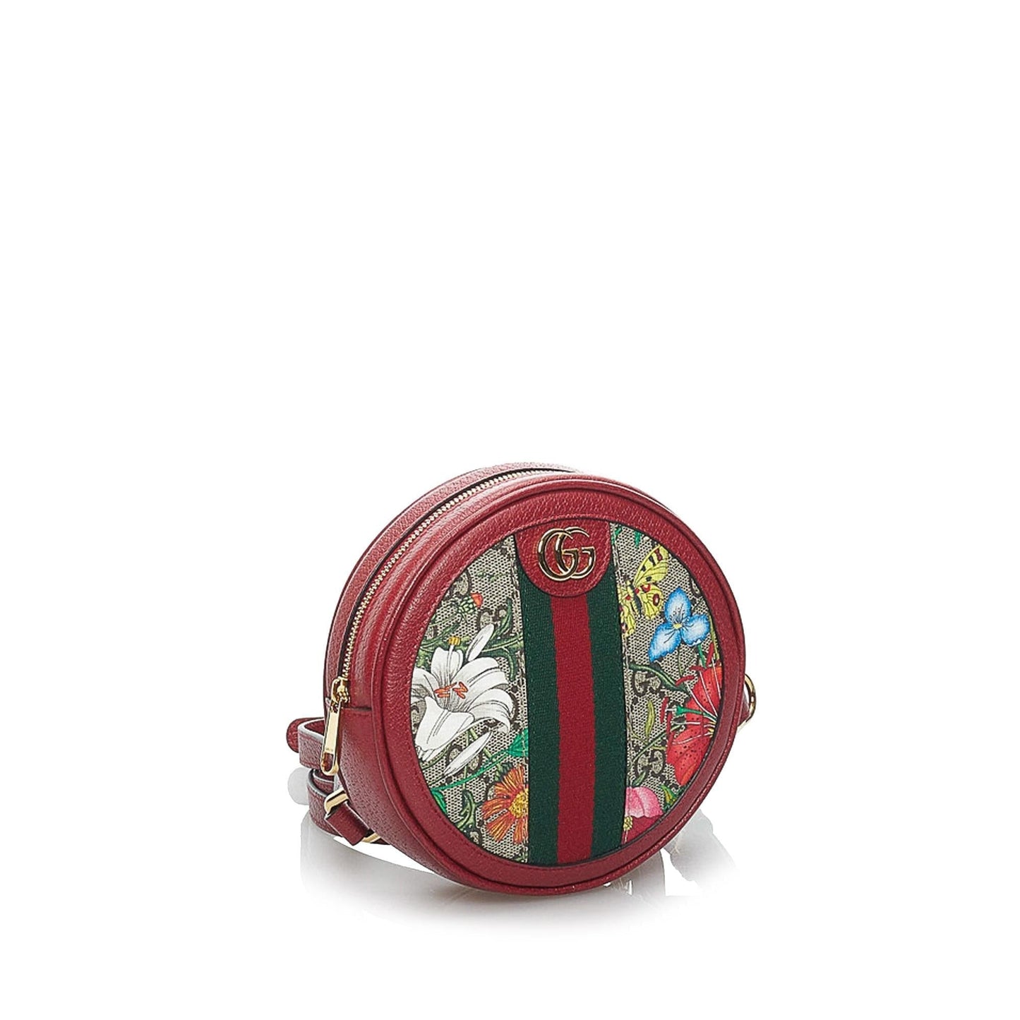 Gucci GG Supreme Flora Ophidia Round Backpack (vMOkxm)