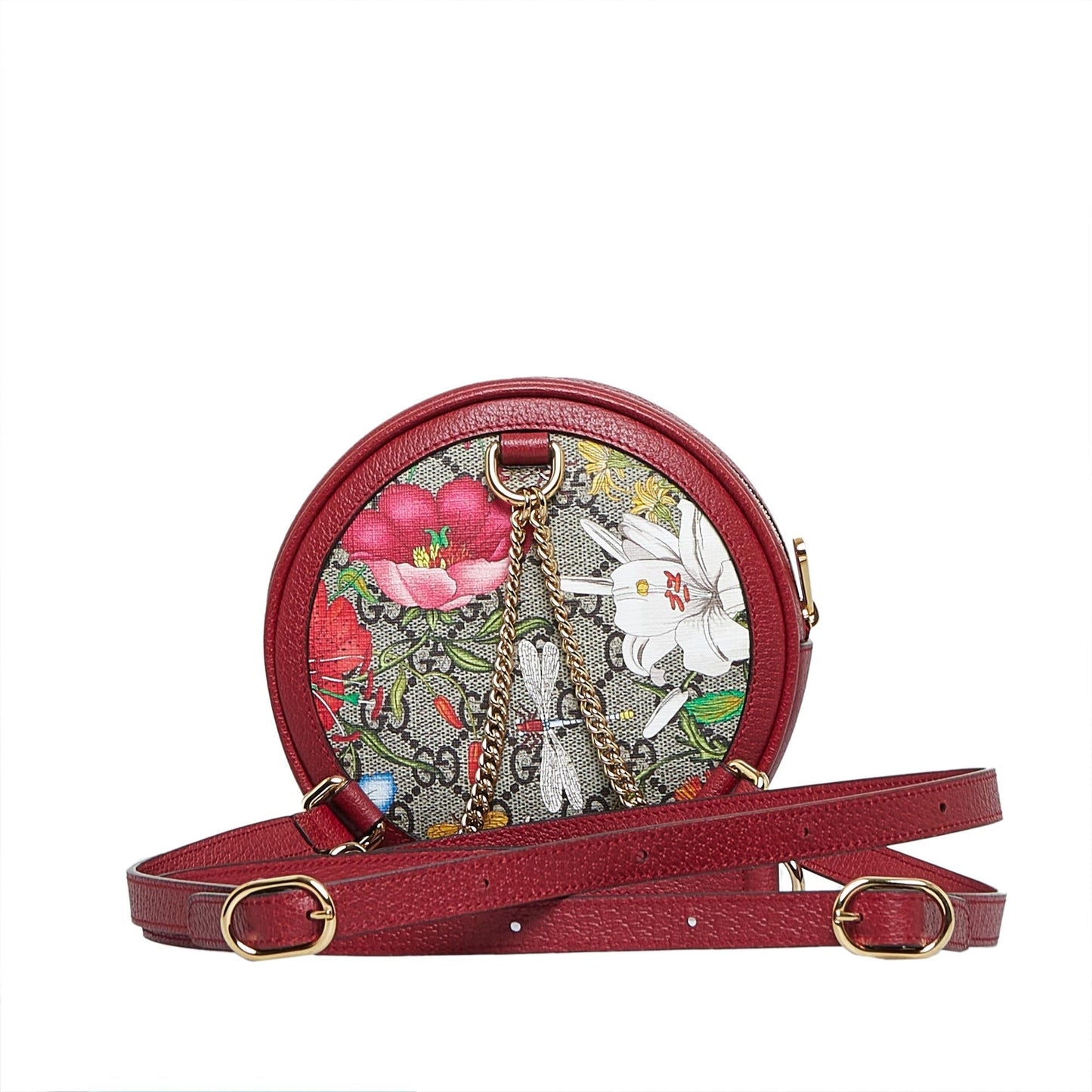 Gucci GG Supreme Flora Ophidia Round Backpack (3Tp9Td)