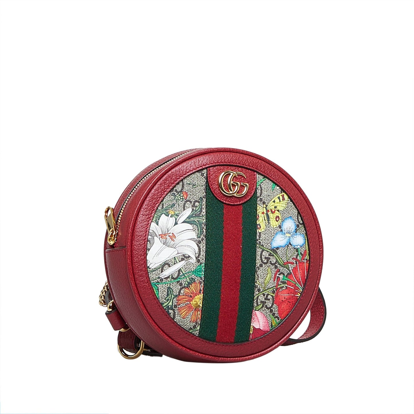 Gucci GG Supreme Flora Ophidia Round Backpack (3Tp9Td)