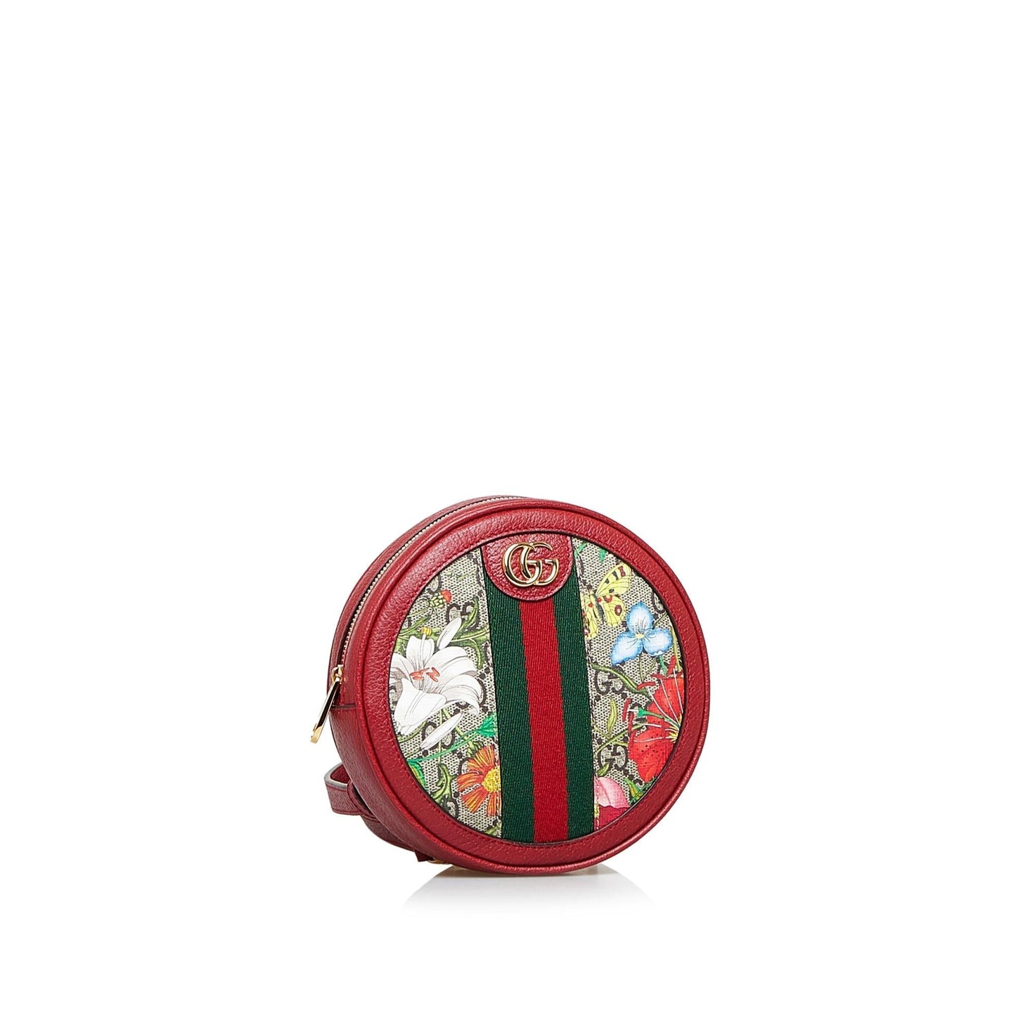 Gucci GG Supreme Flora Ophidia Round Backpack (hwt1rn)