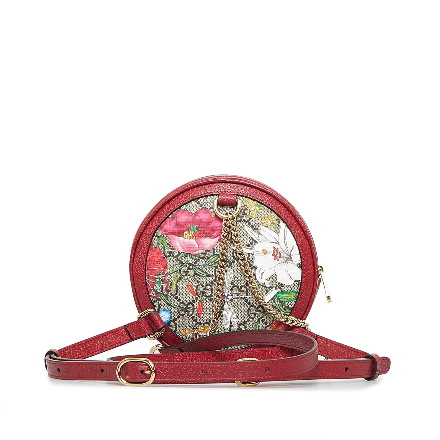Gucci GG Supreme Flora Ophidia Round Backpack (SvDmMJ)