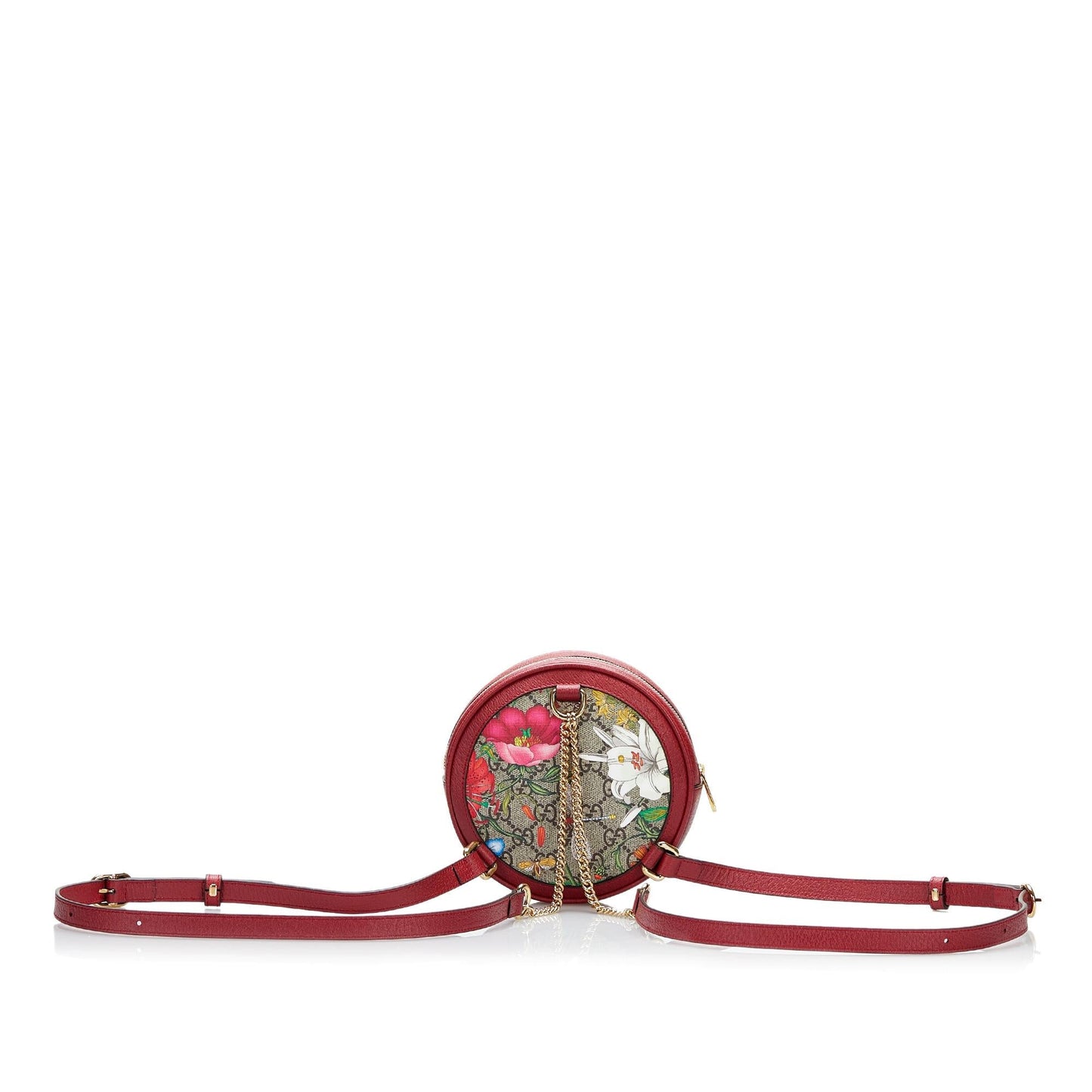 Gucci GG Supreme Flora Ophidia Round Backpack (SA7zlW)
