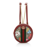 Gucci GG Supreme Flora Ophidia Round Mini Backpack (SHF-22738)