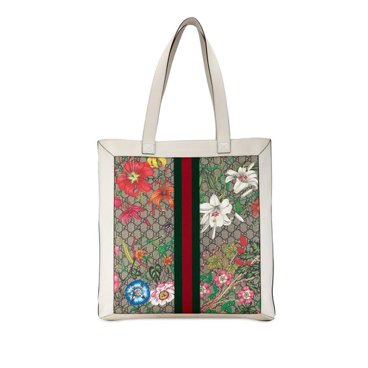 Gucci GG Supreme Flora Ophidia Tote (bd4pGS)