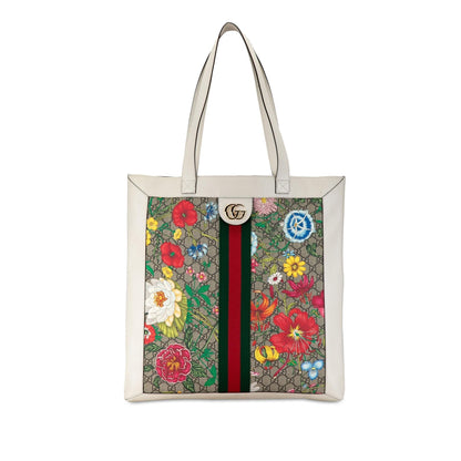 Gucci GG Supreme Flora Ophidia Tote (bd4pGS)