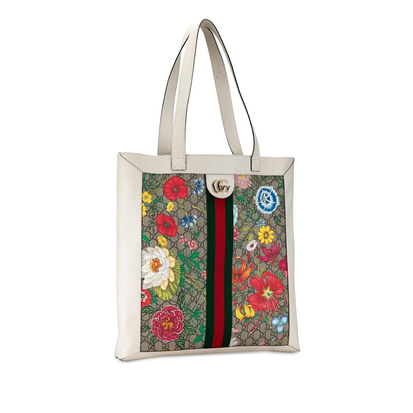 Gucci GG Supreme Flora Ophidia Tote (bd4pGS)