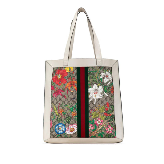 Gucci GG Supreme Flora Ophidia Tote (d9GcJU)