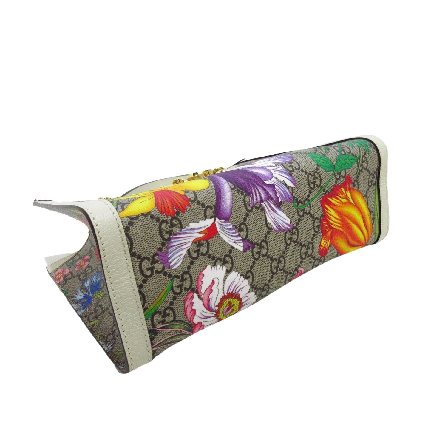 Gucci GG Supreme Flora Padlock Shoulder Bag (9mmWKN)