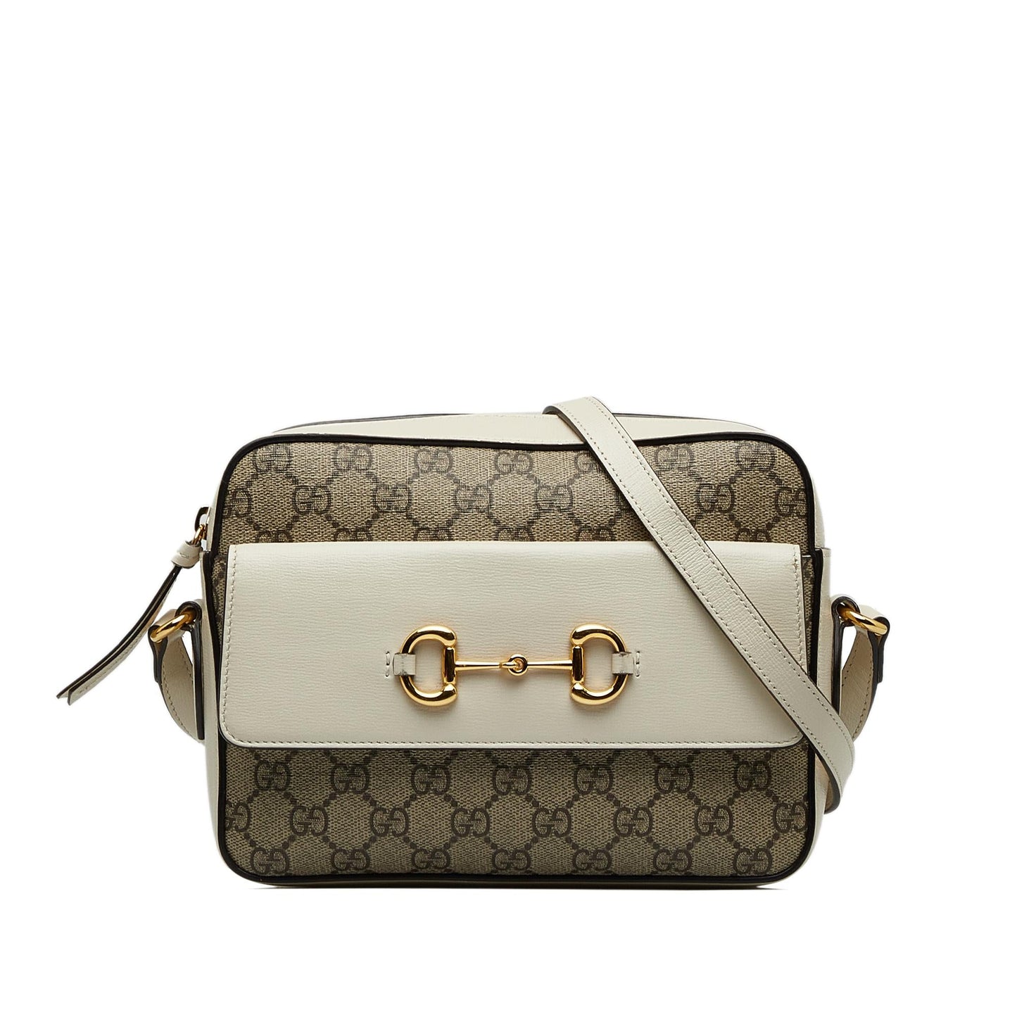 Gucci GG Supreme Horsebit 1955 Crossbody Bag (296bWA)