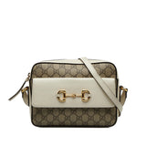 Gucci GG Supreme Horsebit 1955 Crossbody Bag (296bWA)