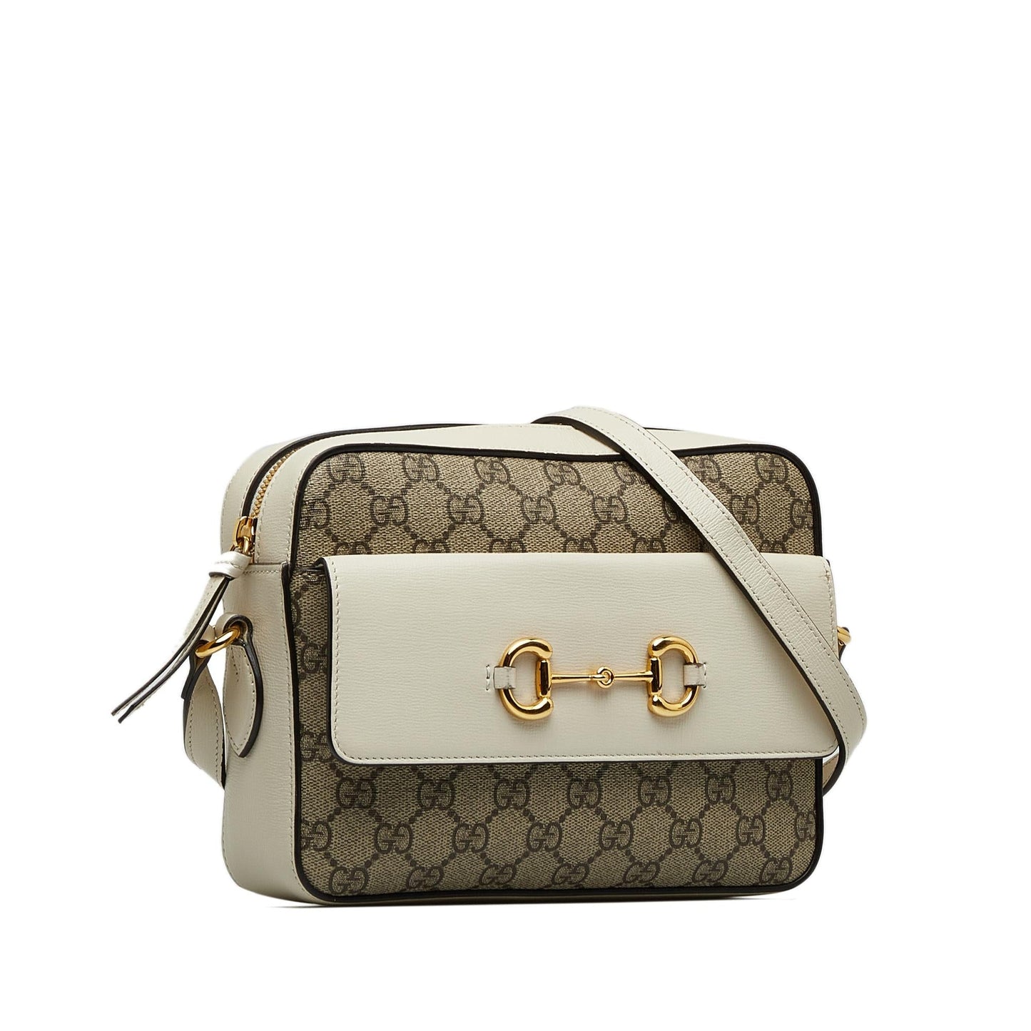 Gucci GG Supreme Horsebit 1955 Crossbody Bag (296bWA)