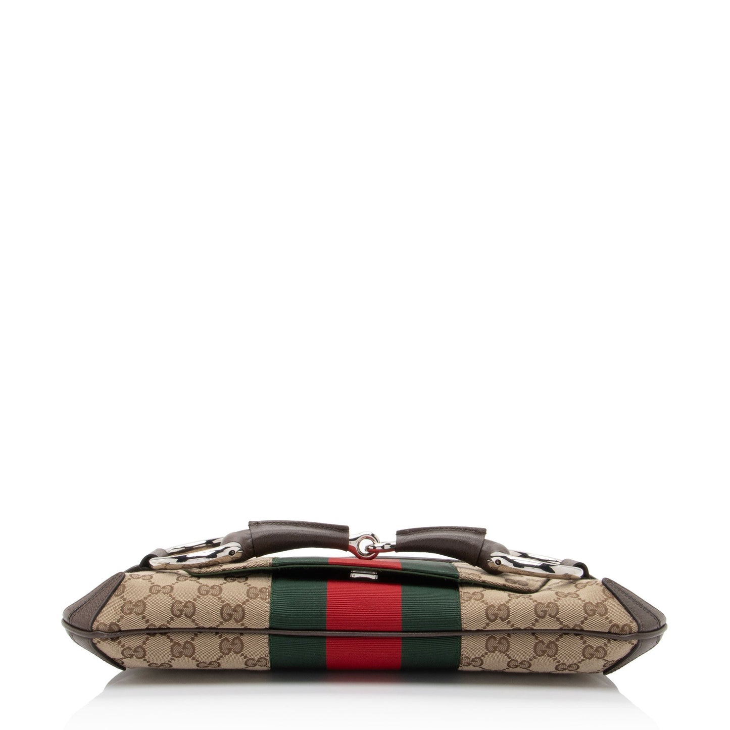 Gucci GG Supreme Horsebit Web Chain Shoulder Bag