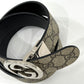 GUCCI GG SUPREME MONOGRAM INTERLOCKING G BELT