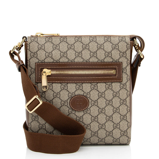 Gucci GG Supreme Interlocking G Messenger (SHF-WkgN3A)