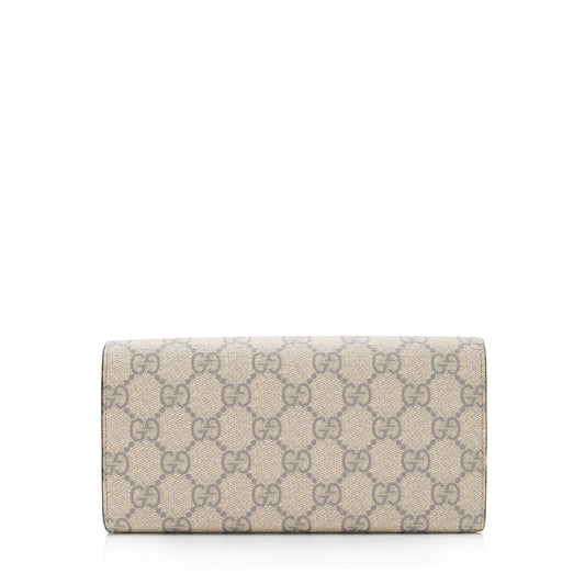Gucci GG Supreme Interlocking G Wallet on Chain Bag (SHF-lSPCY3)