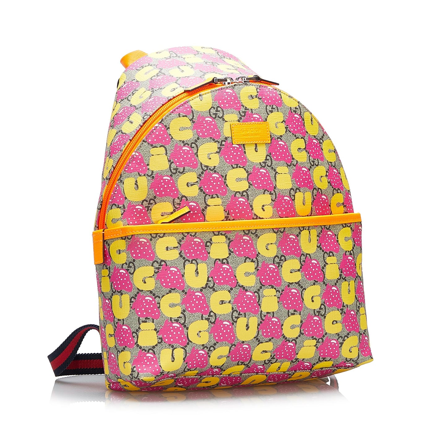 Gucci GG Supreme Kids Strawberry Backpack (tOkjAX)