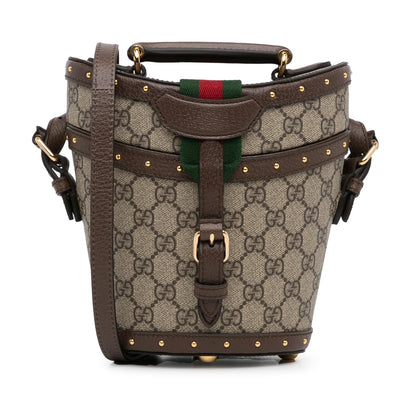 Gucci GG Supreme Mini Hat Case Satchel (3ngRUE)