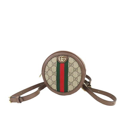 Gucci GG Supreme Mini Round Ophidia Backpack (37621)