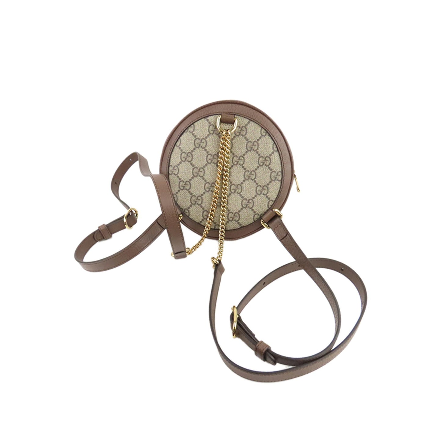 Gucci GG Supreme Mini Round Ophidia Backpack (37621)