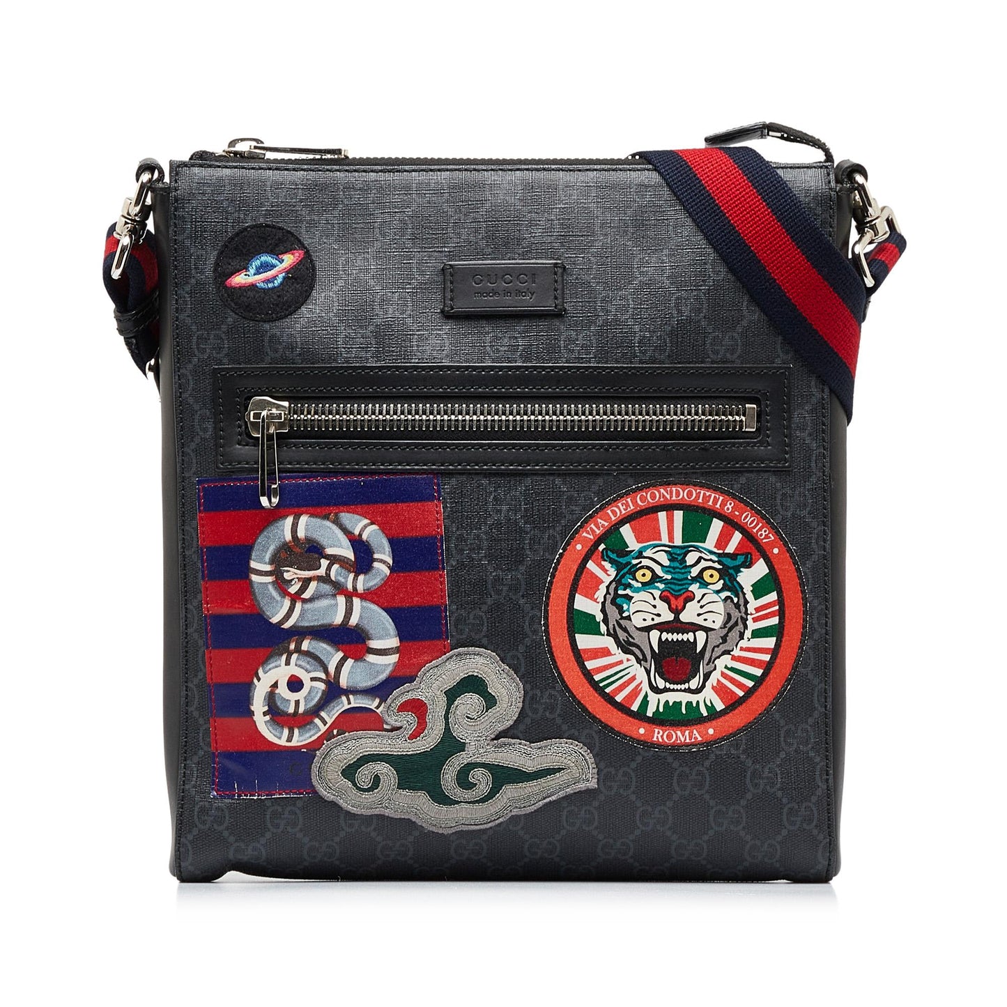 Gucci GG Supreme Night Courier Crossbody (B87ymk)