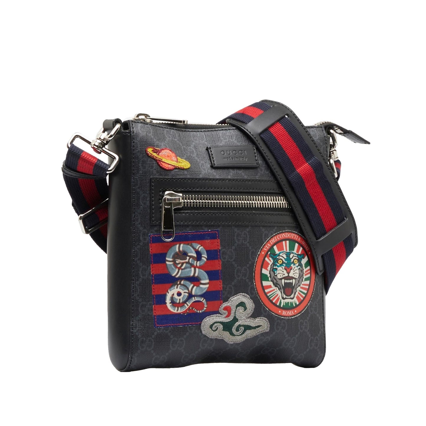 Gucci GG Supreme Night Courrier Crossbody (Qf1wvD)