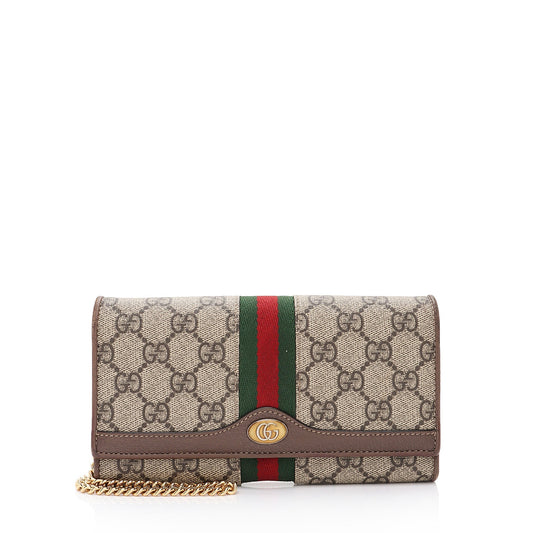 Gucci GG Supreme Ophidia Chain Wallet (SHF-Rd9cA8)