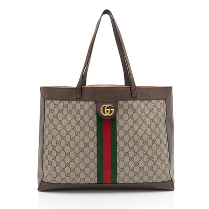 Gucci GG Supreme Ophidia Medium Soft Tote (SHF-VSoB9m)