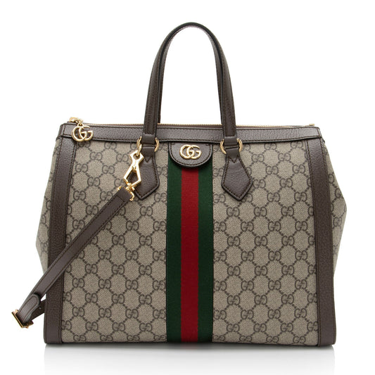 Gucci GG Supreme Ophidia Medium Tote (SHF-OYI31D)