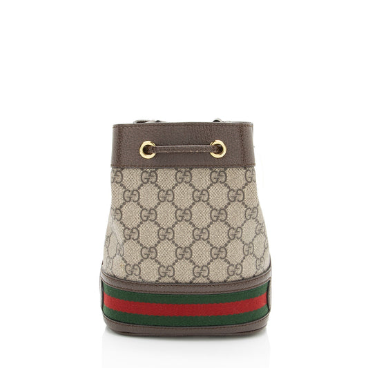 Gucci GG Supreme Ophidia Mini Bucket Bag (SHF-k7zhKJ)