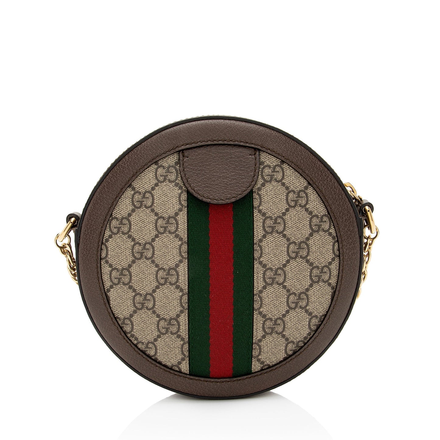Gucci GG Supreme Ophidia Round Mini Shoulder Bag (SHF-8LEeSa)