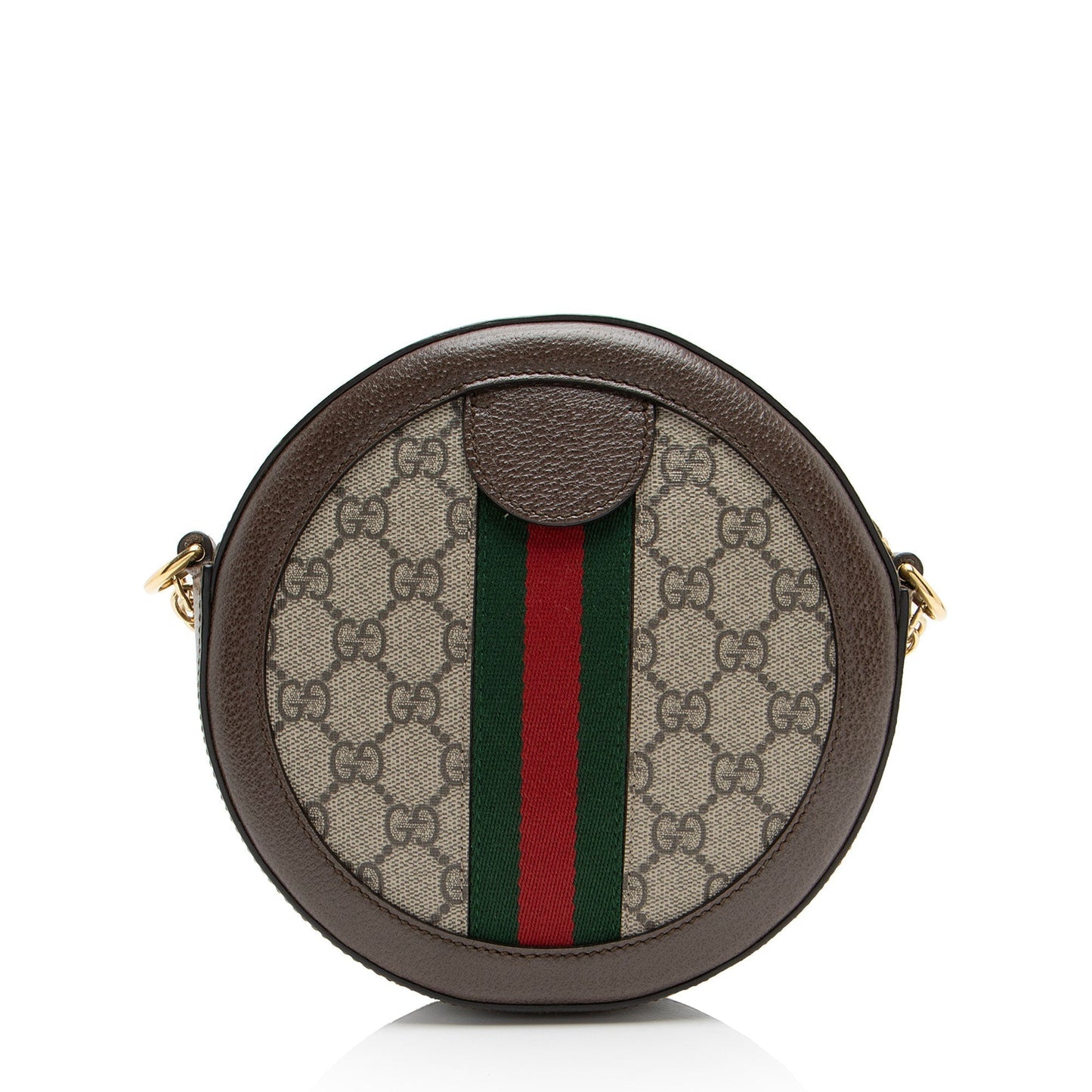 Gucci GG Supreme Ophidia Round Mini Shoulder Bag (SHF-F3cSgu)