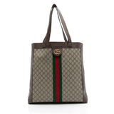 Gucci GG Supreme Ophidia Soft Vertical Large Tote (SHF-rk7fHN)
