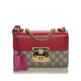 Gucci GG Supreme Padlock Crossbody Bag (34078)