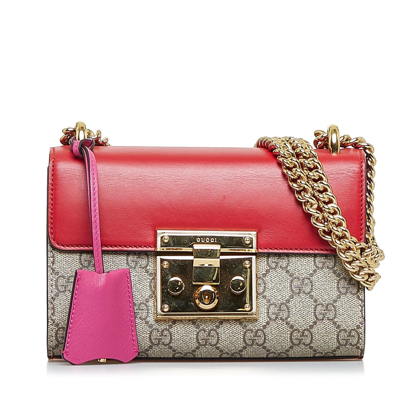 Gucci GG Supreme Padlock Shoulder Bag (vUf0Tt)