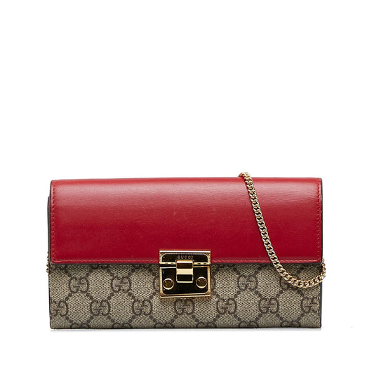 Gucci GG Supreme Padlock Wallet On Chain (gPQdaz)