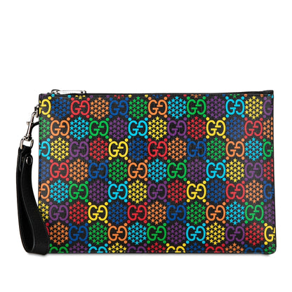 Gucci GG Supreme Psychedelic Zip Clutch (BbyHzE)