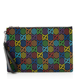 Gucci GG Supreme Psychedelic Zip Wristlet (SHF-20081)