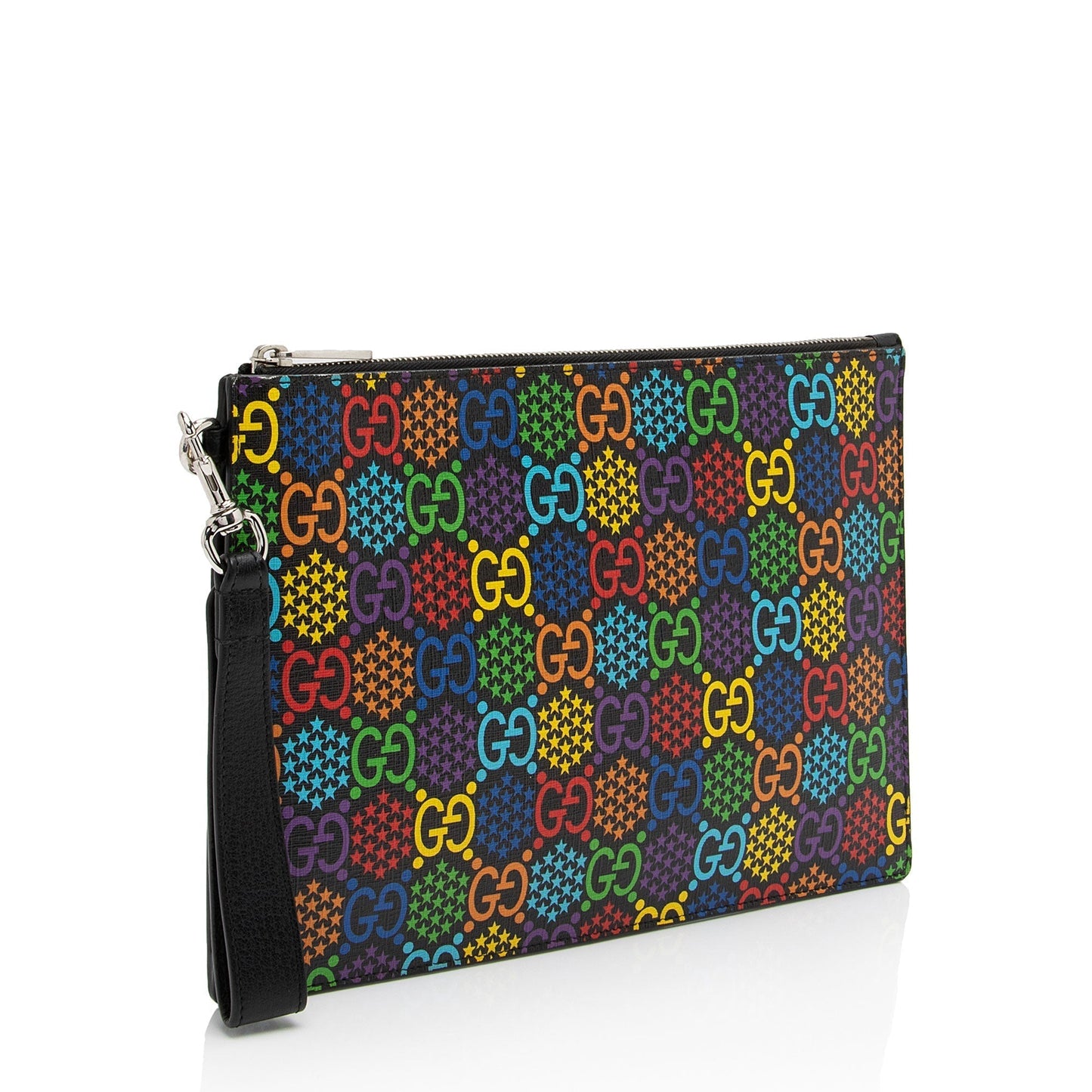 Gucci GG Supreme Psychedelic Zip Wristlet (SHF-dLxiT4)
